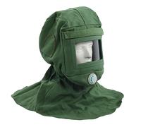 Cocoarm Cappuccetto per Cappuccio di Sabbia, Scudo Facciale di Tela con Design dello Sfiato e Protezione del Collo per Lavori di Costruzione di Macinazione Sabbiato