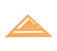 Cocoarm Carpenter Quadrato in Legno in Legno in Lega di Alluminio Carpenter Trianglesquare Accurato 45 e 90 Gradi Strumento di Misurazione del Carpentiere, Lato Lungo 18,5 Cm, Lato (GOLD)