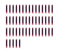 Cocoarm Cartucce d'Inchiostro per Penne Stilografiche Ricarica per Penne Stilografiche Blu Scuro, Confezione da 100, Diametro Foro 3,4 Mm, Lunghezza 50 Mm, Inchiostro Fluido per Ufficio, Scuola,