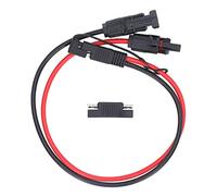 Cocoarm Cavo Adattatore da Pannello Solare a SAE Cavo Adattatore SAE Solare in Rame da 10 AWG 0,60 M con Cappuccio Impermeabile Resistenza al Calore 221F per Generatore Portatile per, Auto, Moto, Uso