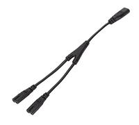 Cocoarm Cavo di Alimentazione IEC320 C8 a 2 IEC320 C7 Y Splitter, 1 Ingresso 2 Uscite, Cavo di Alimentazione CA 0, 2,5A 250V 1500W, con Guaina Esterna Ritardante di Fiamma in PVC, per