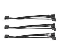 Cocoarm Cavo di Prolunga a 4 Pin Cavo Sdoppiatore in Rame Stagnato PVC da 1 a 4 27 Cm Adattatore per Ventola Plug and Play da 10,6 Pollici per Gestione dei Cavi della Ventola di Raffreddamento del