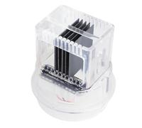 Cocoarm Cella Generatore di Cloro Piastra Ti Cella Elettrolitica Alloggiamento in ABS 10,8 X 7,5 X 5,7 Cm per Piscina di Clorazione per Piscina Termale Installazione Semplice (SC-2A)