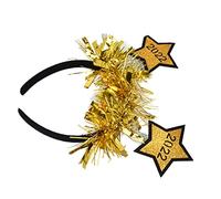 Cocoarm Cerchietto Per Capelli A Forma Di Stella, Cerchietto Per Capelli A Forma Di Stella In Filo Metallico Con Finiture In Paillettes, Resistenza Alla Frattura, Vestibilità Elastica, Per Festival