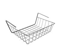 Cocoarm Cestino da Appendere Sotto la Mensola Cestino in Filo Metallico Sotto la Mensola Cestino Organizzatore per Mensola Sotto il Mobile Cestino Multifunzione in Metallo per Ufficio (M)
