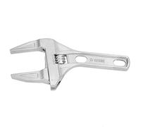 Cocoarm Chiavita Regolabile, Spanner Bagno in Acciaio 50#, Grande Apertura, Impugnatura Comoda, Strumento Manuale Versatile per Impianti Idraulici e Riparazioni