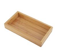 Cocoarm Cibi Rettangolari Giapponesi Che Servono Vassoio, Materiale di bambù, Design Resistente, Ideale per l'uso della Casa e del Ristorante, Taglia 19.2x10.2 Cm (19.2 * 10.2 * 3 cm)