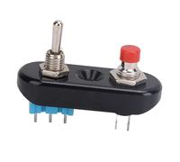 Cocoarm Cocoarm Interruttore a Leva Avviamento Arresto Motore Manubrio Moto, Alluminio Dal Design Unico, Controllo Accensione Universale per ATV UTV Moto da Cross (Interruttore a pulsante e a 2