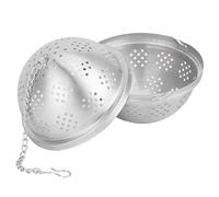 Cocoarm Colino da tè in Acciaio Inossidabile 304 Infusore per tè Sfera per Condimenti a Rete Chiusura Rotante Fibbia Divisa 5 Dimensioni per Spezie per Sfuse Pentola Calda Stufato Uso (medio)