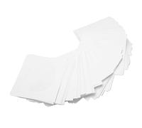 Cocoarm Confezione da 100 Buste Spesse per CD e DVD in Carta Bianca, Custodie per Dischi con Finestra Trasparente e Patta, Porta Mini Disco da 8 Cm, Copertine in Carta Antipolvere per l'archivio di