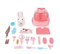 Cocoarm Coniglietto di Peluche Interattivo con Movimenti Saltellanti del Naso Ed Effetti Sonori per Bambini Piccoli Cura degli Animali Domestici Giochi di Finzione
