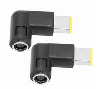 Cocoarm Connettore Adattatore di Alimentazione Connettore Adattatore a Gomito per PC Spina Quadrata da 7,9 X 5,5 Mm Convertitore Jack Rotondo da 2 Pacchi per Utenti ThinkPad Edge X1 Carbon Yoga 13