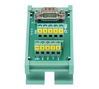 Cocoarm Connettore DB9 A Terminale PCB Rame Piastra Adattatore DB9 A Terminale DC 60 V 0,8 A per Pin Scheda Compatta da 14 A 26 AWG per Cablaggio di Pannelli di Controllo e Tecnici
