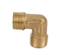 Cocoarm Connettore del Gomito in Ottone, Raccordo del Tubo Angolare Destro, Design in Ottone Durevole, a Prova di Perdita G3 8 Filo, Ideale per Compressori d'aria e Apparecchiature Pneumatiche