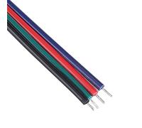 Cocoarm Connettori a Strisce LED 20 Pc a 4 Pin Connettori a Strisce LED RGB di Cavi Leggeri di 10 Cm di Lunghezza per 5050/3528/3014 Strips con Materiale in PVC Premium Facile Installazione (#2)