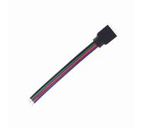 Cocoarm Connettori a Strisce LED 20 Pc a 4 Pin Connettori a Strisce LED RGB di Cavi Leggeri di 10 Cm di Lunghezza per 5050/3528/3014 Strips con Materiale in PVC Premium Facile Installazione (#1)