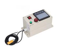 Cocoarm Contatore Digitale, Contatore Misuratore di Lunghezza Digitale ABS AC da 100 a 240 V, Display a Doppia Riga a 8 Cifre, Doppio Ingresso relè, Memoria Dopo Perdita di Alimentazione, per