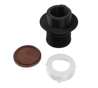 Cocoarm Contenitore per macinacaffè Contenitore per Chicchi in Silicone e Legno Massiccio con Soffietto per Soffiaggio d'aria, Controllo del Dosaggio Rimovibile e Strumento per Pulire i Terreni per