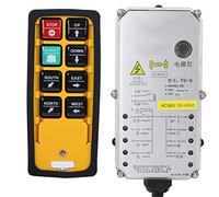 Cocoarm Controller di Sollevamento Telecomando Industriale per Gru a Doppia Maniglia YU 6A 800 MHz Impermeabile Resistente all'olio e Agli Acidi per Trasportatori di Gru Operatori di Pompe per