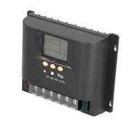 Cocoarm Controller Solare, Regolatore di Carica Solare LCD ABS 12V 24V 48V Identificazione Automatica, Protezione PWM Impostazioni Timer di Ricarica USB per Sistemi Solari RV Boat Farm (60A)
