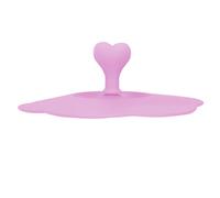 Cocoarm Coperchio in Silicone Coperchio per Tazza Silicone per Uso Alimentare 11 Cm Resistente Al Calore e Al Freddo da 446 °F a 40 °F Maniglia a Cuore Copertura Antipolvere per Tazza da caffè da tè