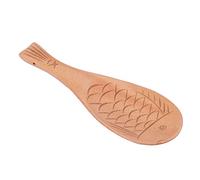 Cocoarm Cucchiaio per Riso in Legno a Forma di Pesce, Paletta per Riso, Antiaderente, 20 X 6,5 Cm, con Foro per Appendere, Comoda Impugnatura per Cucinare la Domestica e Servire il