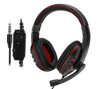 Cocoarm Cuffie da Gioco Cuffie Montate Sulla Testa in ABS con Driver da 40 Mm Microfono Omnidirezionale Paraorecchie in PU Morbido Design Leggero per Lettori Musicali e di Gioco (#1)