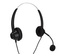 Cocoarm Cuffie USB Business con Microfono, H360D Stereo per Call Center | Volume Muto, Regolazione Volume, Archetto Regolabile, Design Binaurale, Uso Professionale