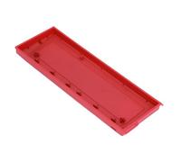Cocoarm Custodia per Tastiera Guscio per Tastiera in Lega di Alluminio per Woot60HE Custodia per Meccanica Al 60% 61 Tasti Finitura Argento Lucido con Viti per Tastiere da Gioco Fai-da-te (rosso)