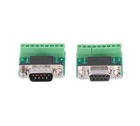 Cocoarm DB9 Maschio Femmina Connettore Adattatore 9 Pin 9 Fori Blocco Morsetti a Vite per RS232 con Elevate Prestazioni di Conversione Struttura Stabile
