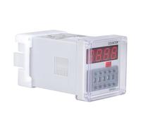 Cocoarm DH48J A Relè Contatore Digitale, Contatore con Display A LED con Alloggiamento in ABS, Intervallo di Conteggio da 11 Pin da 1 A 999900, Copertura Trasparente, per Controllo Automatico della
