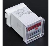 Cocoarm DH48J A Relè Contatore Digitale, Contatore Display LED ABS, 11 Pin da 1 A 999900 Campo di Conteggio con Coperchio Trasparente per Controllo Remoto Comunicazione Controllo Automatico (24VAC/DC)