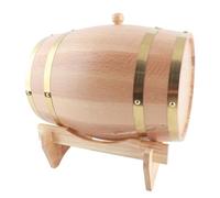 Cocoarm Dispenser per Botti di Vino in Legno da 10 Litri, Botte di Whisky in Legno con Supporto e Rubinetto, Espositore per Liquidi Rustici, per Vino, Bourbon, Tequila, Rum, Casa, Bar, Feste, Bancone