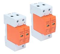 Cocoarm Dispositivo di Protezione Contro le Sovratensioni SPD 2P Interruttore Automatico Ignifugo per PC CA 420 V Montaggio su Guida con Finestra Visiva Design Staccabile per la Distribuzione (Imax: