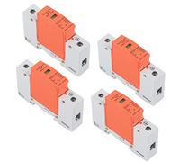 Cocoarm Dispositivo di Protezione da Sovratensione 1P PC Protezione da Sovratensione per Guida DIN AC 420V RMU1 C60 con Finestra Indicatore Design Modulare Custodia Ignifuga per Distribuzione di