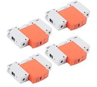 Cocoarm Dispositivo di Protezione da Sovratensione 1P PC Protezione da Sovratensione per Guida DIN AC 420V RMU1 C60 con Finestra Indicatore Design Modulare Custodia Ignifuga per Distribuzione di