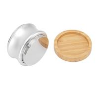 Cocoarm Distributore di caffè Pressino caffè a profondità Regolabile in Acciaio Inossidabile 304 e Lega con Base in bambù 2 in 1 Livellamento e Pressatura a Doppio Lato per in Ufficio a Casa (58MM)