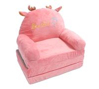 Cocoarm Divano Pieghevole in Tessuto per Bambini, con Imbottitura in Spugna, Design Simpatico Cartone Animato a Forma di Animale, Posti a Sedere Pieghevoli per Leggere la TV, Resto in Casa, Asilo