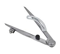 Cocoarm Divisore Ad Ala Divisore Bloccabile in Acciaio Al Carbonio Calibro Ad Angolo Regolabile Strumento per Tracciare con Punte Affilate per la Lavorazione del Legno Geometria Artigianale in Pelle