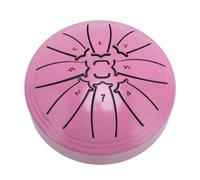 Cocoarm Drum a Mano in Metallo Premium in Terapia in Acciaio da 4 Pollici per Lezioni di Musica per Principianti, Compagno di (Roseo)