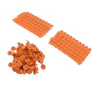 Cocoarm Etichetta Auricolare in Plastica Vuota, Set da 100 Pezzi, 5 X 4 Cm, con Spilli Inclusi, Colori Vivaci, per l'identificazione di Ovini, Bovini, Suini, Allevamento, Prevenzione delle Epidemie