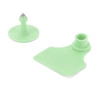 Cocoarm Etichetta Auricolare in Plastica Vuota, Set da 100 Pezzi, 5 X 4 Cm, con Spilli Inclusi, Colori Vivaci, per l'identificazione di Ovini, Bovini, Suini, Allevamento, Prevenzione delle Epidemie