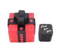 Cocoarm Fastidioso Scatola Regalo, Giocattolo Rompicapo Stampato in 3D con Sfida a Serratura a Vite, Esperienza di Apertura Unica per Compleanno Natale, Divertente Regalo (Rosso)