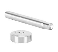 Cocoarm Fustellatrice per Rivetti in Acciaio Inossidabile Set di 10 Mm a Testa Piatta su Doppio Lato per Lavorazione della Pelle per Utenti Fai-da-te Installazione di Rivetti in Metallo Perforazione