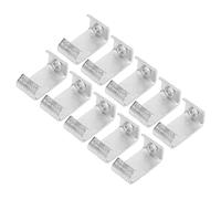 Cocoarm Ganci per Soffitto in Ferro Zincato da 10 Pezzi in Acciaio a Forma di C, Filettatura Standard Spessa 3 Mm, Resistenza Alla Ruggine e Alla Corrosione per la Ventilazione delle Tubazioni del