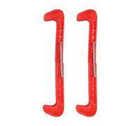 Cocoarm Guardie a Lama di Pattini da Hockey su Ghiaccio, 1 Coppia 7 Colori Molla Regolabile in Plastica per Pattini da Hockey e Pattini per la Lama Protezione (Rosso #02)