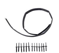 Cocoarm Guarnizione Cofano Paraurti Fascia Anteriore con Rivetti, Materiale ABS, Adatta per Challenger 2008-2022 con Assorbimento degli Urti e Facile Installazione