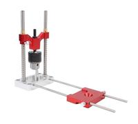 Cocoarm Guida Al Trapano Angolare, Attaccamento Standard per Trapano Regolabile in Alluminio per Fori Dritti, Strumento di Perforazione Accurato per Progetti di Lavorazione del Legno