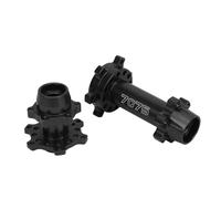 Cocoarm Hub Esadecimale della Ruota Anteriore in Alluminio Posteriore Anteriore con Aspetto Squisito per Losi 1/4 Promoto MX Motociclista Elettrico Eamiche (Black)