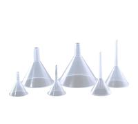 Cocoarm Imbuto in Plastica 100 Pezzi Piccolo Imbuto in Plastica 50 Ml Erogatore di Liquidi Portatile per Oli Essenziali Profumo Arte della Sabbia Laboratorio Bicchieri Bottiglie Barattoli Provette